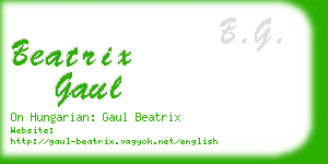 beatrix gaul business card